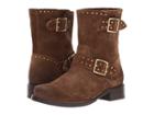Frye Vicky Stud Engineer (chestnut Soft Oiled Suede) Women's Boots