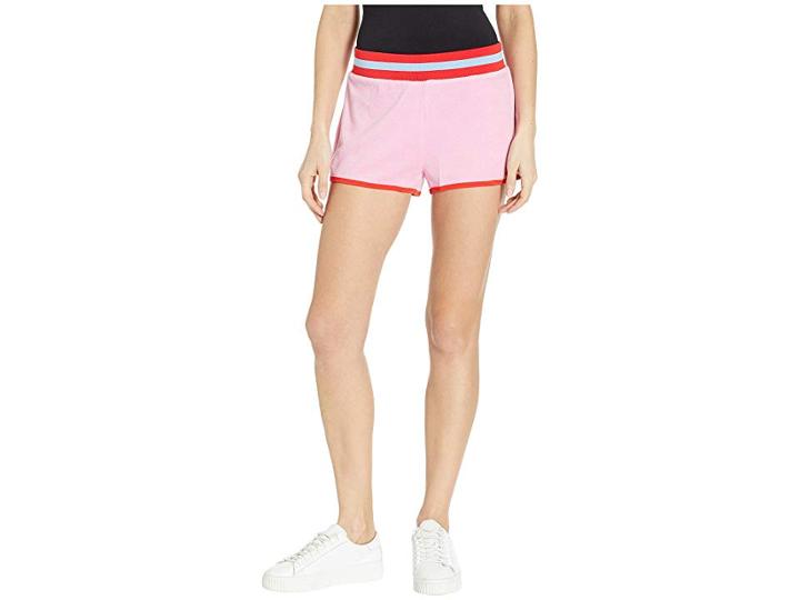 Juicy Couture Juicy Logo Microterry Shorts (bikini Pink) Women's Shorts