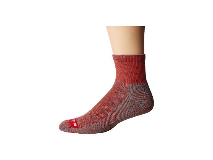 Drymax Sport Hiking 1/4 Crew 1-pair (red/anthracite) Women's Crew Cut Socks Shoes