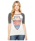 Rock And Roll Cowgirl 1/2 Sleeve Tee 49t2103 (charcoal) Women's T Shirt