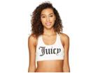 Juicy Couture Juicy Graphic Racerback Sport Top (white) Women's T Shirt
