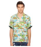 Dsquared2 Printed Hawaiian Viscose Shirt (multi) Men's Clothing
