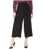 Anne Klein Belted Cropped Trousers (black) Women's Casual Pants