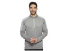 Adidas Golf Classic 3-stripes 1/4 Zip Pullover (grey Three) Men's Sweater