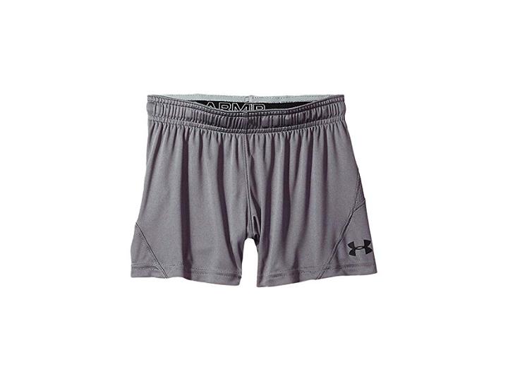 Under Armour Kids Knit Shorts (big Kids) (graphite/green Typhoon/black) Boy's Shorts