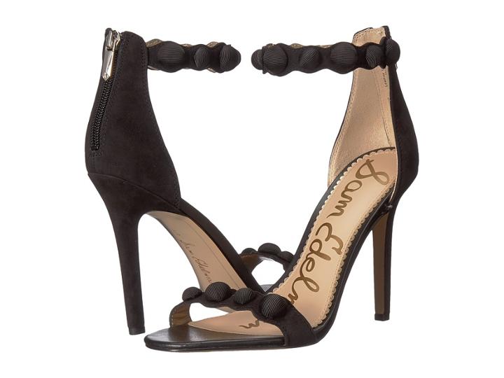 Sam Edelman Addison (black Diva Suede Leather/fine Ribbed Fabric) Women's Shoes