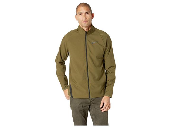 Nike Dry Jacket Team Woven (olive Canvas/black/black) Men's Coat
