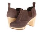 Swedish Hasbeens Classic Chelsea Boot (chocolate Brown Nubuck) Women's Zip Boots
