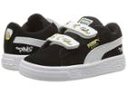Puma Kids Minions Suede V (toddler) (puma Black/puma White) Kids Shoes