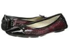 Anne Klein Buttons (wine Snake) Women's Flat Shoes