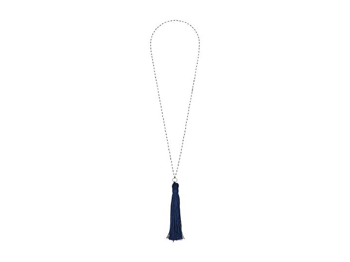 Dee Berkley Tassel Necklace (blue/silver) Necklace