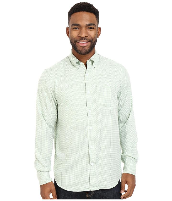 Mountain Khakis Passport Ec Long Sleeve Shirt (sweet Pea) Men's Clothing
