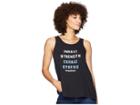 Life Is Good Inhale Strength Breezy Tank Top (night Black) Women's Sleeveless