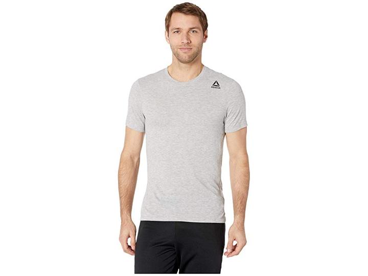 Reebok Workout Surpremium 2.0 Tee (medium Grey Heather) Men's T Shirt