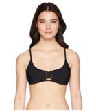 Red Carter Splice Dice Strappy Bralette (black) Women's Swimwear