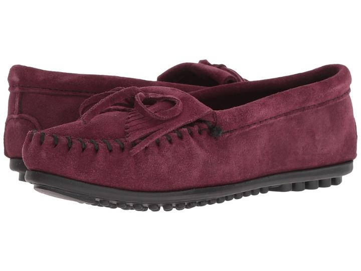 Minnetonka Kilty (burgundy) Women's Moccasin Shoes