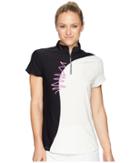 Jamie Sadock Embroidered Short Sleeve Top (creme De La Creme) Women's Short Sleeve Pullover