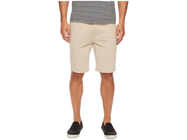 7 For All Mankind The Chino Twill Shorts (white Onyx) Men's Shorts