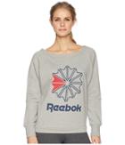 Reebok Heritage Crew Starcrest (medium Grey Heather) Women's Sweatshirt