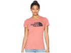 The North Face Short Sleeve 1/2 Dome Tee (faded Rose/tnf Black) Women's T Shirt