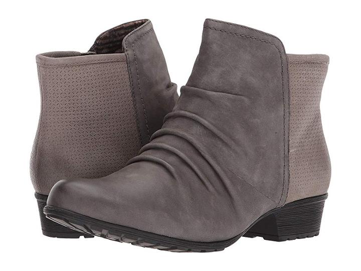 Rockport Cobb Hill Collection Cobb Hill Gratasha Panel Boot (dark Grey Nubuck) Women's Shoes