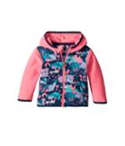 The North Face Kids Glacier Full Zip Hoodie (infant) (blue Wing Teal Rainbow Print/gem Pink) Girl's Sweatshirt