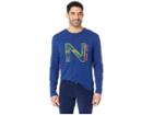 Nautica Long Sleeve Nautica Fashion Tee (blue Depths) Men's T Shirt