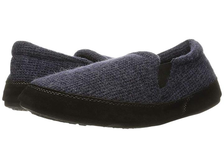 Acorn Fave Gore (navy Knit) Men's Slippers