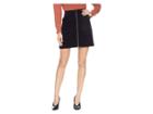 Two By Vince Camuto Washed Corduroy Two-pocket Zip Skirt (rich Black) Women's Skirt