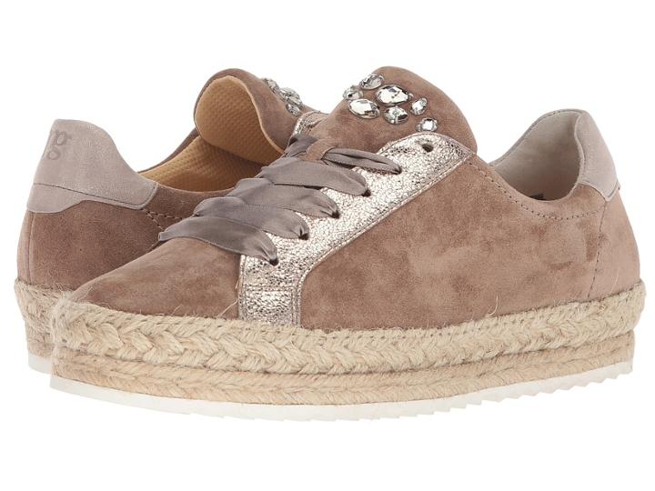 Paul Green Randy Sneaker (antelope Gold Combo) Women's Lace Up Casual Shoes