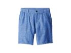Janie And Jack Linen Flat Front Shorts (toddler/little Kids/big Kids) (blue) Boy's Shorts