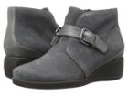 Trotters Mindy (dark Grey Cow Suede Leather) Women's Boots