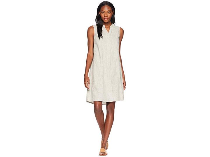 Nau Straight Up Sleeveless Dress (caviar Stripe) Women's Dress