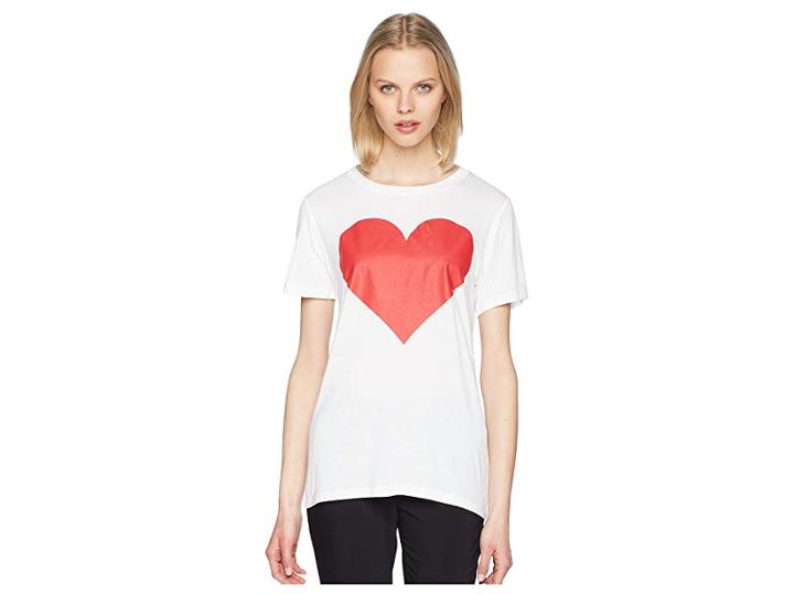 Prabal Gurung Printed Heart Tee (crimson) Women's T Shirt