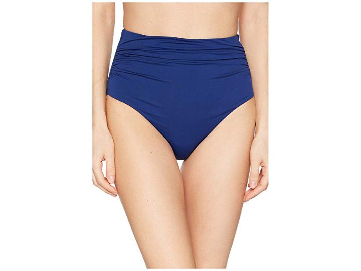 Lauren Ralph Lauren Beach Club Solids High-waist Bottom (indigo) Women's Swimwear