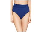 Lauren Ralph Lauren Beach Club Solids High-waist Bottom (indigo) Women's Swimwear
