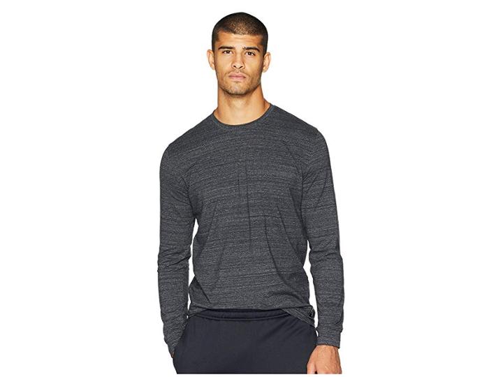 Under Armour Sportstyle Long Sleeve (black/steel) Men's Clothing