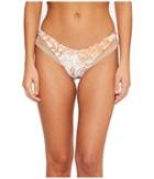 Luli Fama Amor Tobaco Y Ron Mesh High Leg Brazilian Bikini Bottom (rose Gold) Women's Swimwear