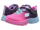 Skechers Kids Sublimated Ombre Mesh Sneaker W/ Gore Strap (toddler) (hot Pink/purple) Girl's Shoes