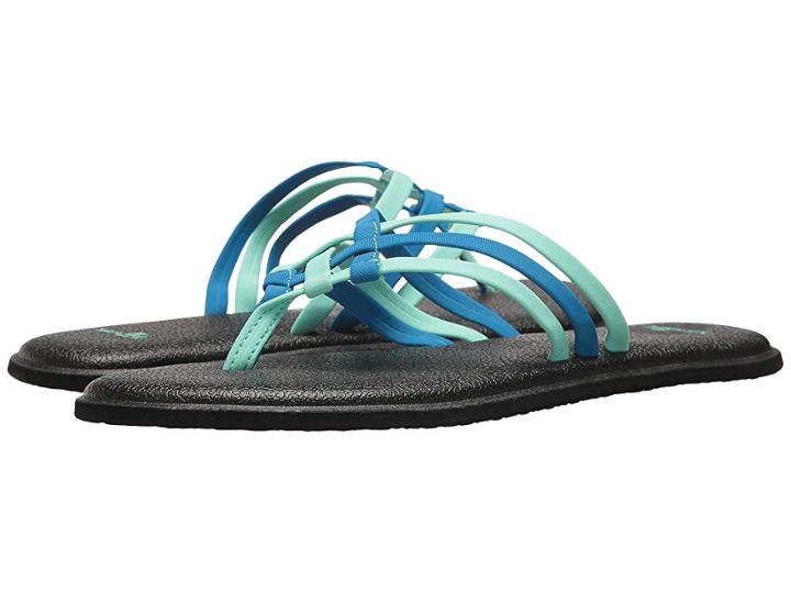 Sanuk Yoga Salty (opal/indigo Bunting) Women's Sandals