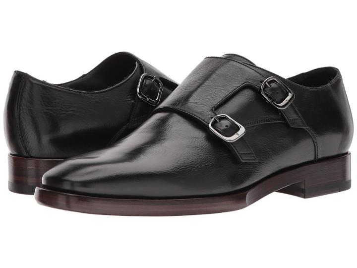 Frye Wright Double Monk (black) Men's Shoes