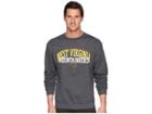 Champion College West Virginia Mountaineers Eco(r) Powerblend(r) Crew (granite Heather) Boy's Short Sleeve Pullover