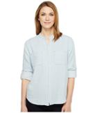 Joe's Jeans Alice Long Sleeve Shirt (blue/white) Women's Clothing