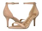 Sam Edelman Patti Strappy Sandal Heel (seashell Pink Kid Suede Nubuck) High Heels
