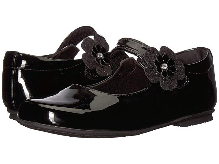 Rachel Kids Dawn (little Kid/big Kid) (black Patent) Girl's Shoes