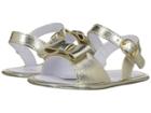 Janie And Jack Bow Sandal (infant) (gold) Girls Shoes