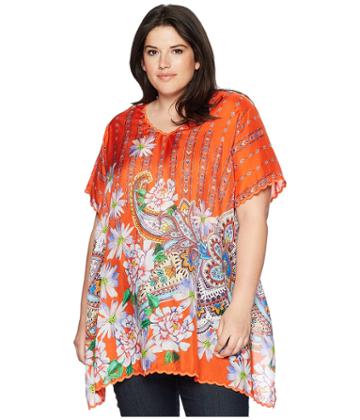 Johnny Was Plus Size Linko Babydoll (multi A) Women's Dress