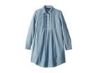 Polo Ralph Lauren Kids Pleated Chambray Dress (big Kids) (indigo) Girl's Dress