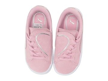 Puma Kids Suede Crush Slip-on (toddler) (pale Pink/puma Silver) Girls Shoes