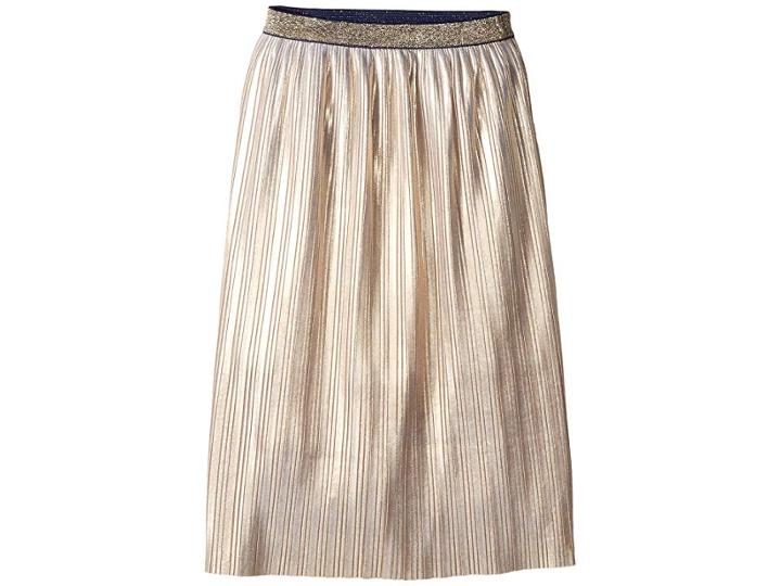 Kate Spade New York Kids Metallic Skirt (big Kids) (gold Metallic) Girl's Skirt